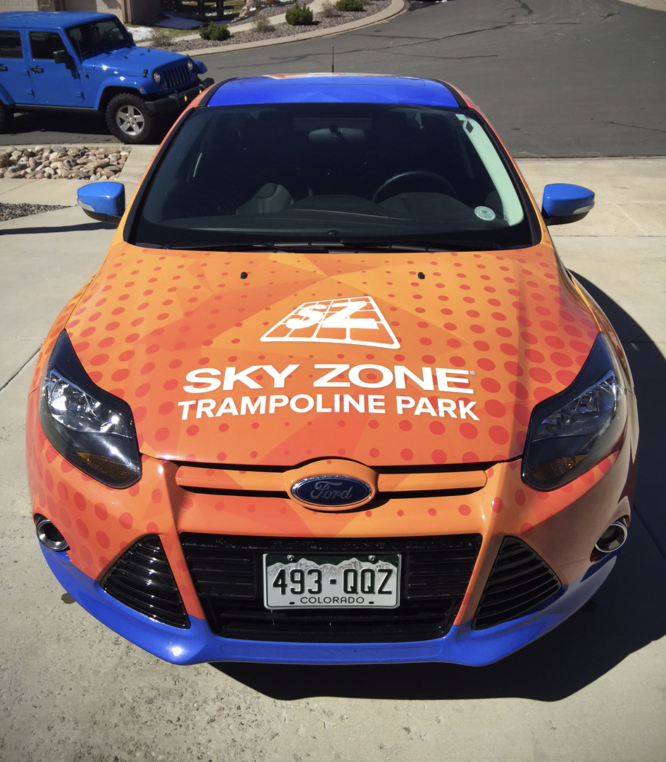 custom designed car wrap Colorado