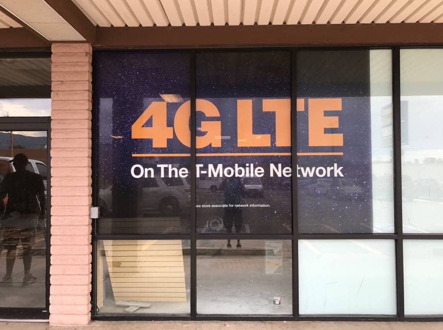 window graphics at Castle Rock Colorado